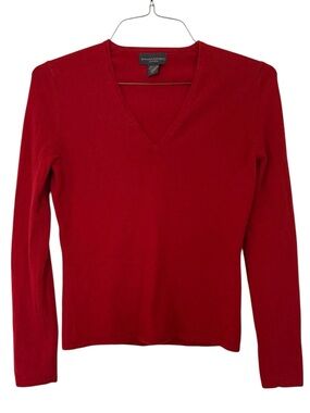 Banana Republic Cashmere Red Sweater Size M Medium 100% Cashmere